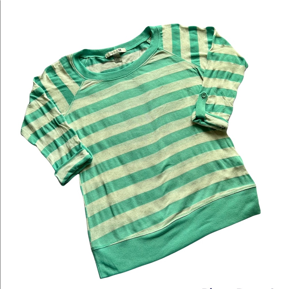 Forever 21 Light Striped 3/4 Sleeve Sweater - Picture 11 of 11